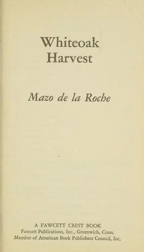 Cover of Whiteoak harvest