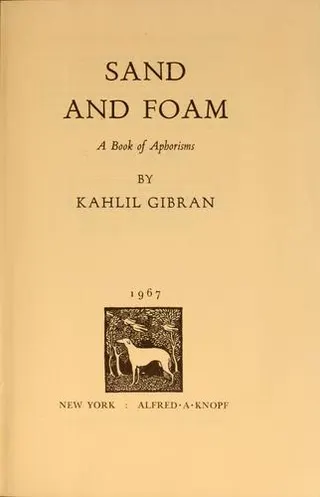 Cover of Sand and foam