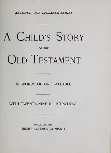 Cover of A child's story of the Old Testament