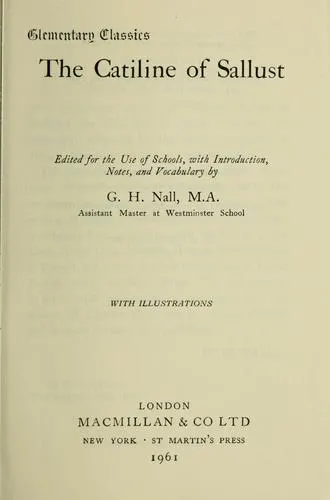 Cover of De Catilinae coniuratione