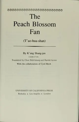Cover of The Peach Blossom Fan
