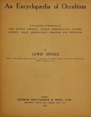 Cover of An encyclopædia of occultism