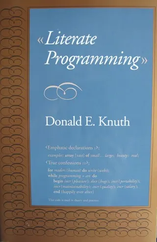 Cover of Literate programming