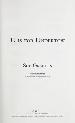 Cover of U is for Undertow (Kinsey Millhone, #21)