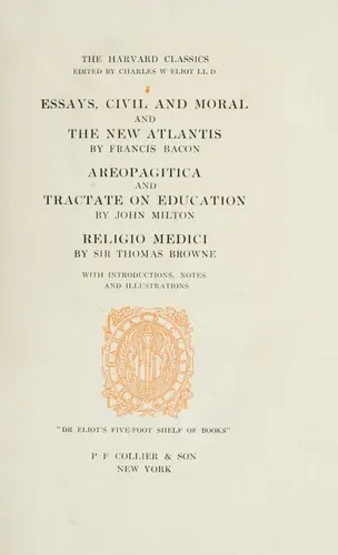 Cover of Essays, civil and moral; and, The new Atlantis