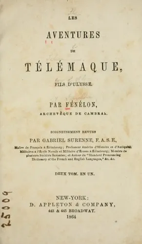 Cover of Les aventures de Télémaque
