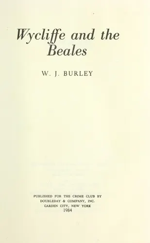Cover of Wycliffe and the Beales