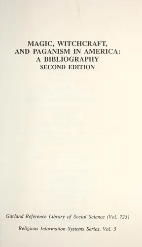 Cover of Magic, witchcraft, and paganism in America