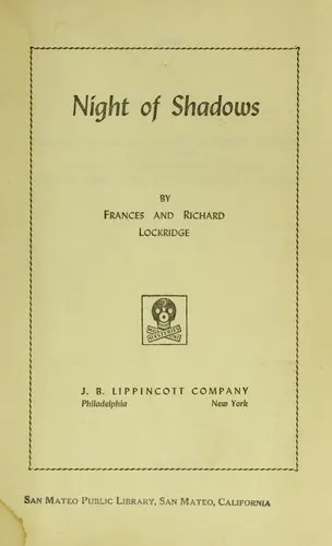 Cover of Night of shadows