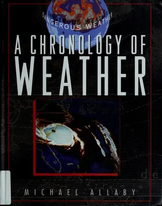 Cover of A chronology of weather