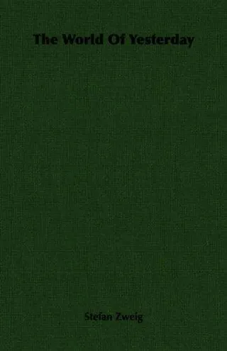 Cover of Die Welt von Gestern