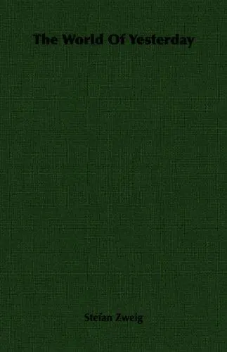 Cover of Die Welt von Gestern