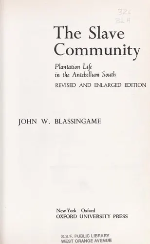 Cover of The slave community