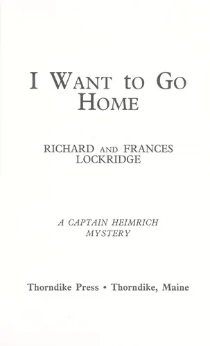 Cover of I want to go home