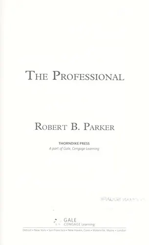 Cover of The professional