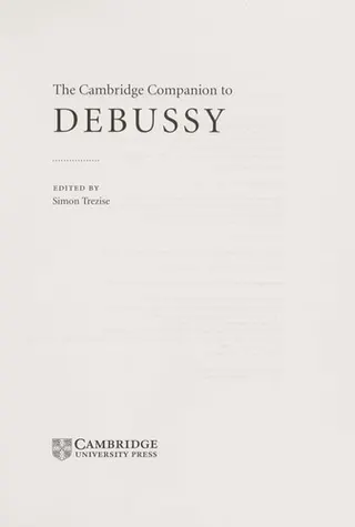 Cover of The Cambridge companion to Debussy