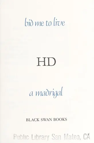 Cover of Bid me to live