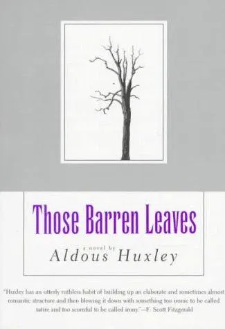 Cover of Those barren leaves, a novel