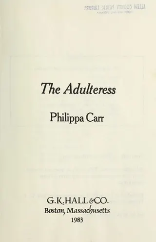 Cover of The Adulteress