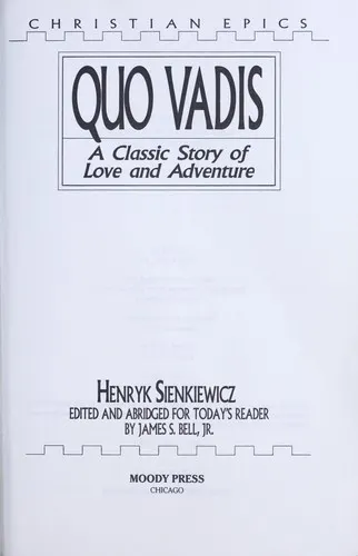 Cover of Quo vadis