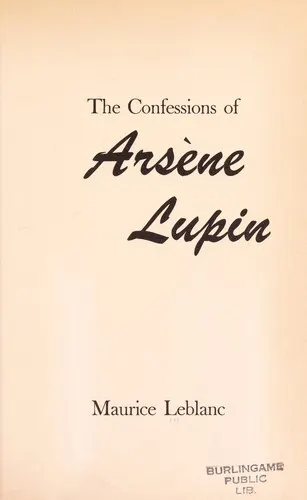 Cover of Les confidences d'Arsène Lupin