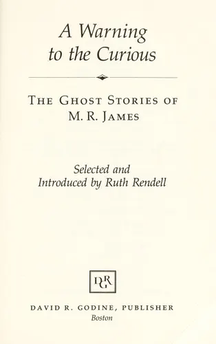 Cover of A warning to the curious and other stories