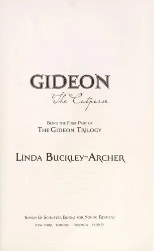 Cover of Gideon the Cutpurse