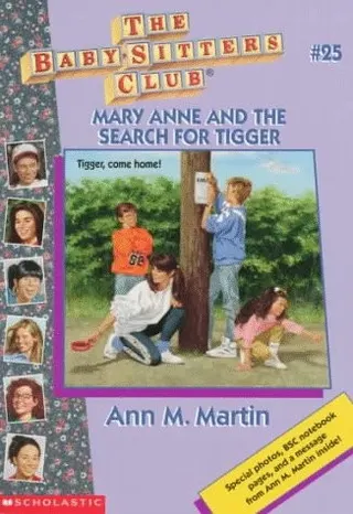 Cover of Mary Anne and the search for Tigger. (Baby-Sitters Club no.025)