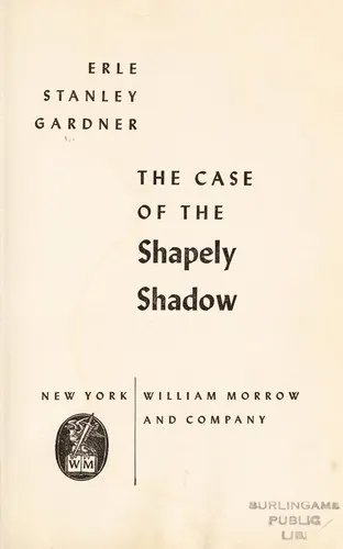 Cover of The case of the shapely shadow