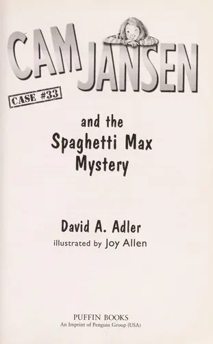 Cover of Cam Jansen and the Spaghetti Max mystery
