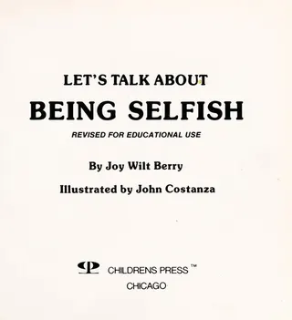 Cover of Being Selfish