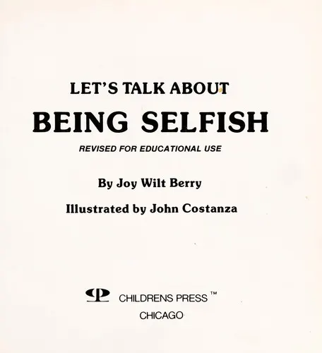 Cover of Being Selfish