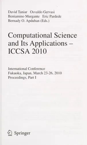 Cover of Computational Science and Its Applications - ICCSA 2010, International Conference, Fukuoka, Japan, March 23-26, 2010, Proceedings, Part III