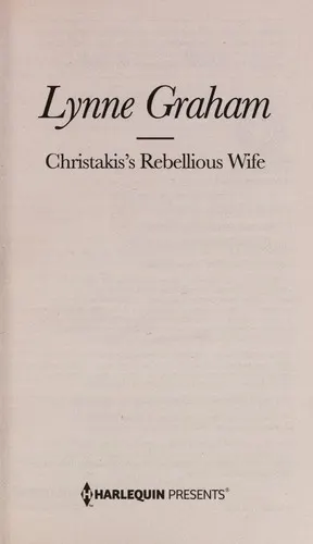 Cover of Christakis's Rebellious Wife