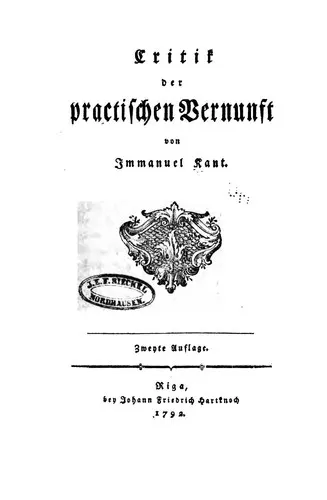 Cover of Kritik der praktischen Vernunft