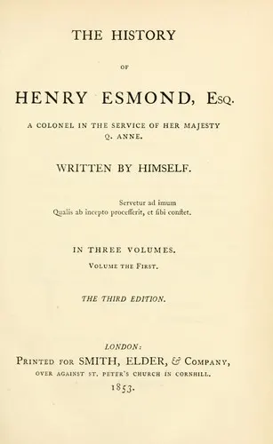 Cover of History of Henry Esmond, Esq