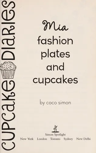 Cover of Mia, fashion plates and cupcakes