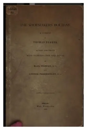 Cover of The shoemaker's holiday