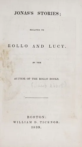 Cover of Jonas's stories