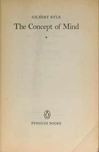 Cover of The concept of mind