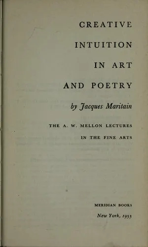 Cover of Creative intuition in art and poetry