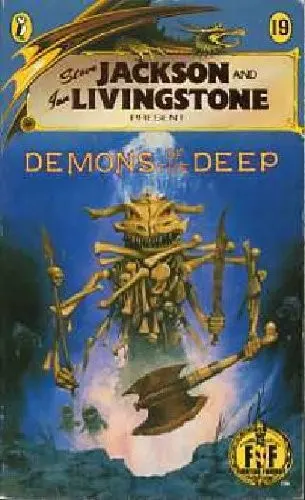 Cover of Steve Jackson and Ian Livingstone present demons of the deep