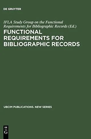 Cover of Functional requirements for bibliographic records