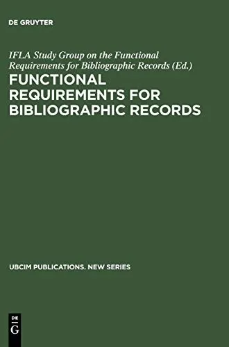 Cover of Functional requirements for bibliographic records