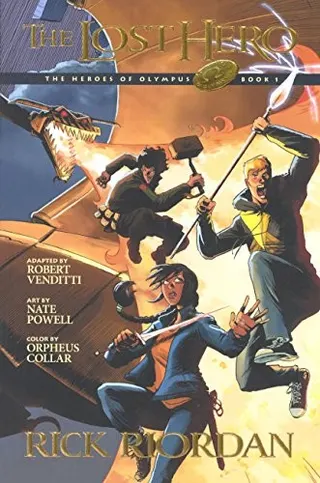 Cover of The Lost Hero: The Graphic Novel (Turtleback School & Library Binding Edition) (The Heroes of Olympus)