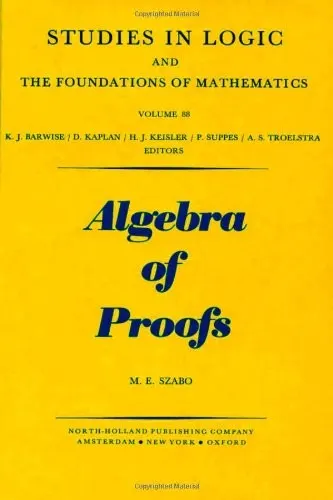 Cover of Algebra of proofs