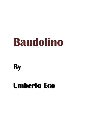 Cover of Baudolino
