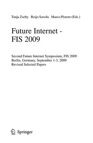 Cover of Future internet-- FIS 2009