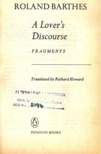 Cover of Fragments d'un discours amoureux