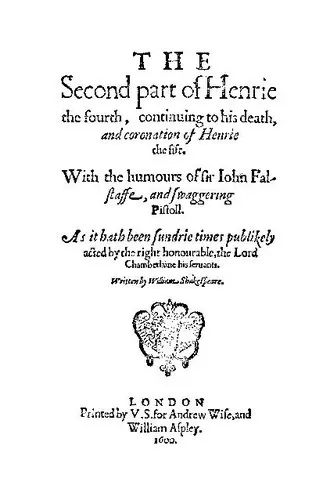 Cover of Henry IV, Part 2